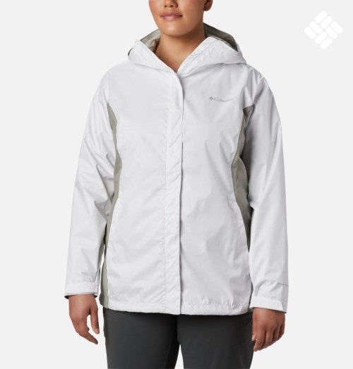 Women's Columbia Arcadia II Jackets White | Plus Size CA-L41L0